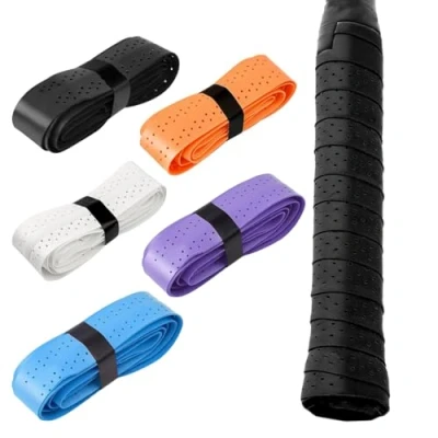 Image of LICQIC 5 Pcs PU Replacement Racket Grip, Racquet Tape for Babolat Tennis Overgrip, Padel Badminton Grip