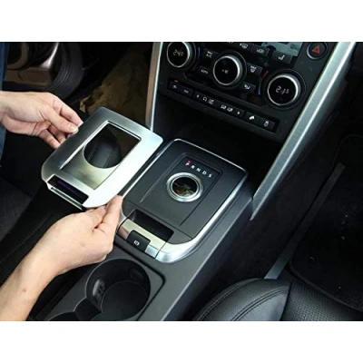 Image of ABS Car Interior Gear Shift Panel Cover Trim 1pc For Discovery Sport 2015 2018 Accessories (Silver)