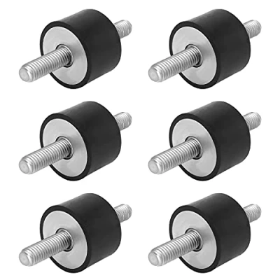Image of Boisbresil Pack of 6 M8 Rubber Buffers Anti Vibration Shock Absorber Mounts with Screws Silent Block Dampener Isolator for Gasoline Engines Water Pumps Boat Coils