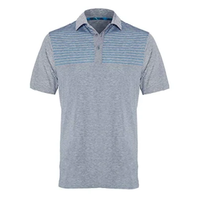 Image of Royal &amp; Awesome Grey Golf Polo Shirts for Men, Tops Men&#039;s Shirts, Mens