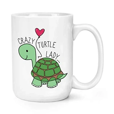Image of Crazy Turtle Lady 15oz Large Mug Cup