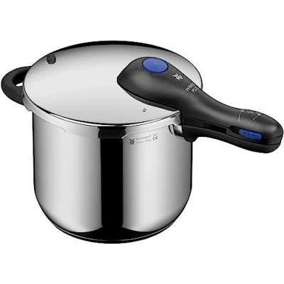 Image of WMF Perfect Plus Quick Cooker Diameter 22 cm of 6 Litres and a Half with Flame Protection Cromargan Stainless Steel for Induction
