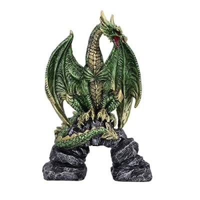 Image of Nemesis Now Haranu Dragon Figurine, Green, 15.5cm