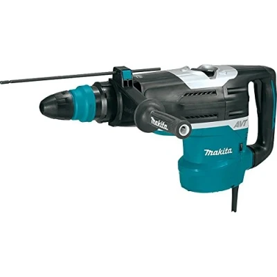 Image of Makita HR5212C 240 V AVT Rotary Demolition Hammer in a Carry Case ,Black/Blue