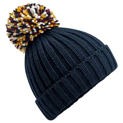 Image of Beechfield Hygge Beanie Stylish Cuffed Design French Navy