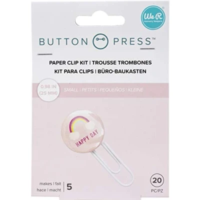 Image of We R Memory Keepers WR Button Press 5 Paper Clips 25mm, Makes