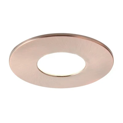 Image of Spa Rhom LED Fire Rated Downlight 8W Dimmable IP65 Tri Colour CCT Antique Copper
