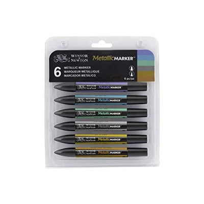 Image of Winsor &amp; Newton Metallic Marker (Pack of 6)