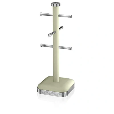 Image of Swan Retro Cup holder 6 cups capacity Stainless steel Green