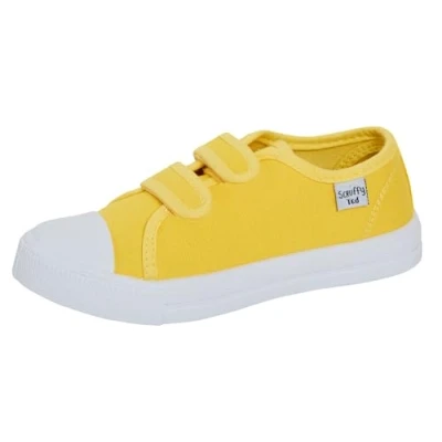 Image of ScruffyTed Kids Canvas Pumps Yellow UK Child 8
