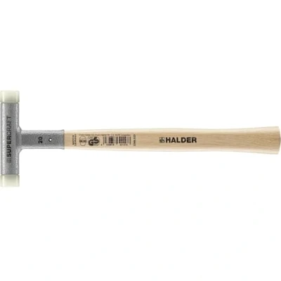 Image of Halder 3366020 Nylon Mallet with Vibration Reducing, Multi Colour, 20 mm