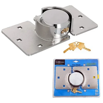 Image of Luebel ® Heavy Duty Van Garage Shed Door Security Padlock &amp; Hasp Set High Shackle Lock 73mm Steel B08MV47YBX