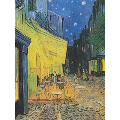 Image of liziciti 5D Diamond Painting Kits, 12x16in Full Drill Van Gogh&#039;s Famous Paintings Collection Abstract Art Wall Decor DIY (Cafe Terrace at Night)
