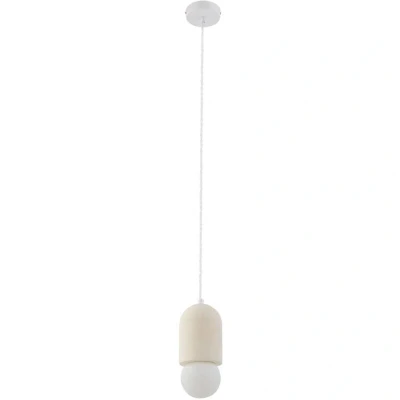 Image of Lindby pendant light Nielson, Ø 11cm, beige, plaster