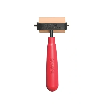 Image of Speedball 2&quot; Soft Rubber Brayer, Block Printing, Printmaking Tools, Brush Roller, Scrapbooking Art Craft Supplies, Decoupage
