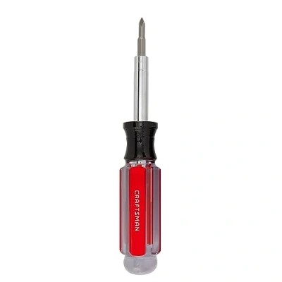 Image of CRAFTSMAN Screwdriver Multi Bit Set, 6 in 1, Acetate Handle (CMHT66052)
