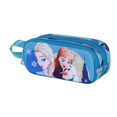 Image of Disney Frozen 2 Lovely 3D Double Pencil Case, Turquoise, 22 x 9,5 cm
