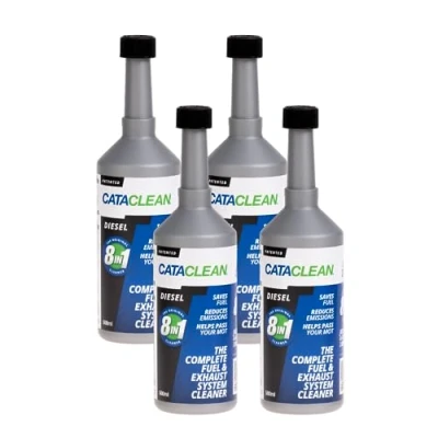 Image of Cataclean Diesel Complete Fuel &amp; Exhaust Cleaner Catalytic Converter, Valve Injector Additive Formulated for Performance Efficiency Pre MOT Emissions Reducer 4 x 500ml