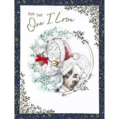Image of Me To You Bear One I Love Boxed Christmas Card,multi,9 x 12 in