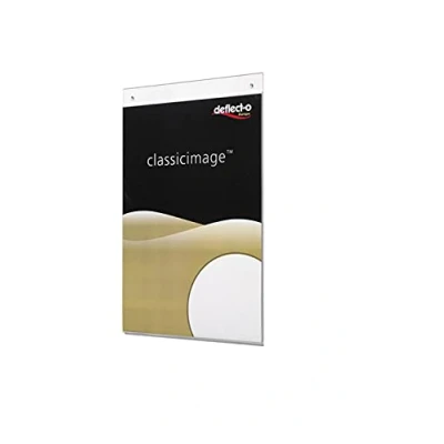 Image of Deflecto A4 Portrait Wall Sign Holder Mounted Document Poster Advertising Board Display Letter Pack of 12