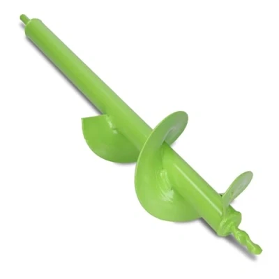 Image of WERHE Soil auger for drill 100 mm Ø, 600 length garden cordless screwdriver planting, flower and hole Digging tool