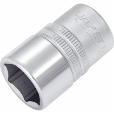 Image of 46804600000, 530045, ASE46804600000, VAG530045 Socket HAZET 900 17 DIN3124, ISO2725 1 Chrome Vanadium Steel Knurled
