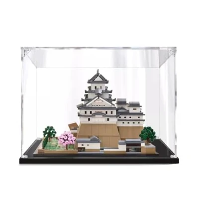 Image of Acrylic Display Box for 21060 Himeji Castle Model,Dustproof Transparent Case Compatible with Lego Building Block (Only Case,Model is NOT Included) A,3MM
