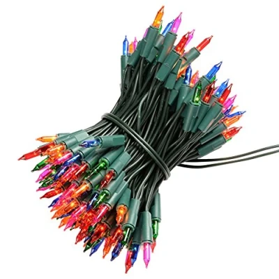 Image of WeRChristmas Fairy Lights Christmas Tree Decoration 100 Piece, Multi Colour