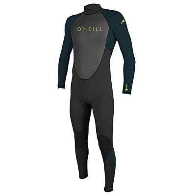 Image of O&#039;Neill Wetsuits Boys&#039; Reactor II Back Zip Full Wetsuit, Black/Slate, Size 4