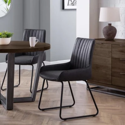 Image of Julian Bowen Wood Soho Dining Chairs Set of 2