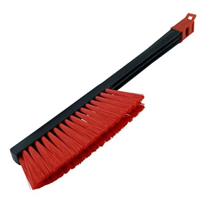 Image of L&amp;P A059 Murska Broom Car Snow Brush Long Winter Sweeper Original from Finland (L&amp;P Black Red)