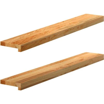 Image of vidaXL Window Sills 2 pcs Light Brown 100x15x2 cm Solid Wood Oak