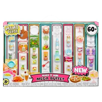 Image of MGA&#039;s Miniverse Make It Mini Mega Buffet, Collectibles, DIY, Resin Play, Replica Foods, NOT EDIBLE, Collectors, 8+