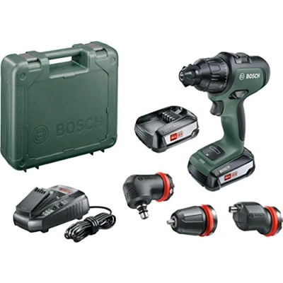 Image of Bosch Cordless Combi Drill AdvancedImpact 18 (2X Batteries, Volt System, 3 Attachments, in Carrying Case)