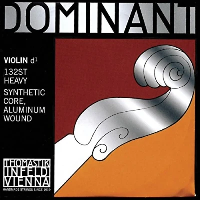 Image of Thomastik 132ST Single string for Violin 4/4 Dominant D Synthetic Core, Aluminium Wound, Strong