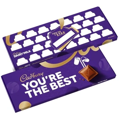 Image of Cadbury Dairy Milk You&#039;re The Best Multi Signature Gift Chocolate Bar Extra Large 850g