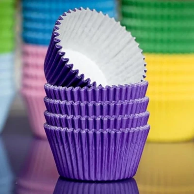 Image of Purple Cupcakes Cupcake Cases (Qty 60)