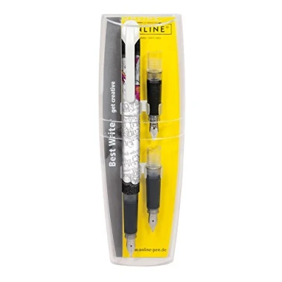 Image of Set Best Writer calligraphy pen College Butterfly Love nib 1,4mm, 0,8mm, 1,8mm