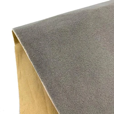 Image of Yalulu Self Adhesive Velvet Flock Liner Back Felt Sheets Fabric Sticky Sheets, 20 x 148 cm Soft for Jewelry Drawer Craft DIY Arts Decoration (Gray)
