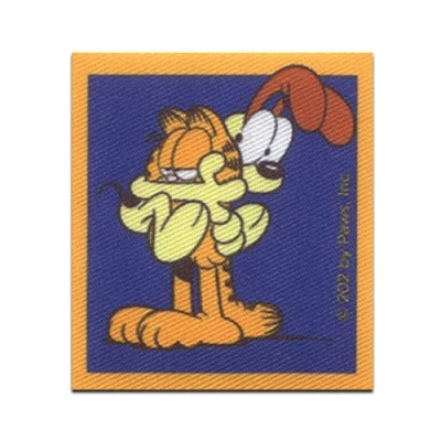 Image of Comercial Mercera Garfield Oldie Comic Cat Printed Iron On Patches Adhesive Emblem Stickers Appliques, Size: 5,5 x 6,2 cm