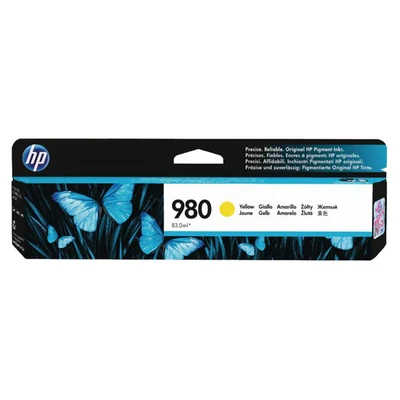 Image of HP 980 Yellow Original Ink Cartridge (D8J09A)