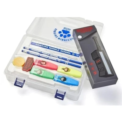 Image of BB Designs Stranger Things Hawkins Middle School Stationery Set Pack Ideal for Back to School, Multi