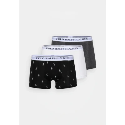 Image of Polo Ralph Lauren Trunk 3 PACK Pants, Men&#039;s, Size: Small, Black/dark grey/white