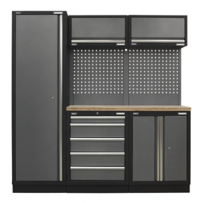 Image of Sealey Superline Pro 2.0m Storage System, Wood Worktop