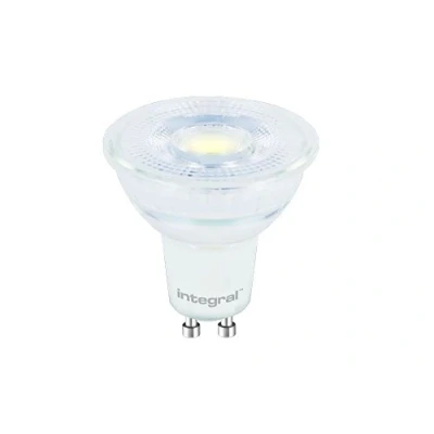 Image of Integral LED Glass GU10 spot light bulb dimmable daylight white =50w+ 6500K