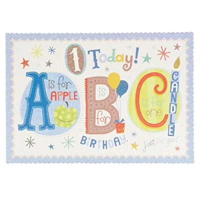 Image of Hallmark Birthday Card For Boy &#039;ABC Fun&#039; Medium