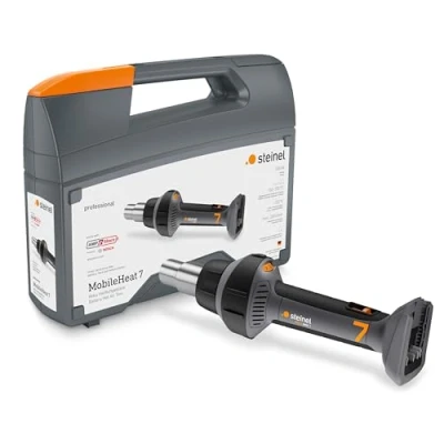 Image of Steinel MobileHeat MH 7 Cordless Heat Gun, AMPShare 18V Professional 150 550C, 200L/min (Without Battery), Charcoal