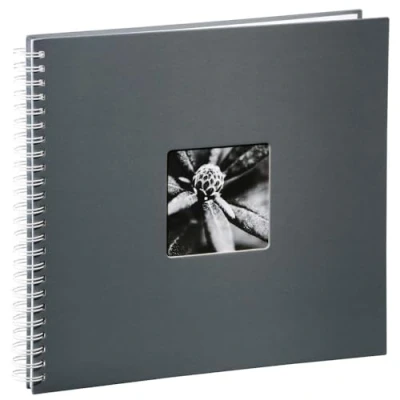 Image of Hama &quot;Fine Art&quot; Spiral Bound Album, 36 x 32 cm, 50 white pages Grey