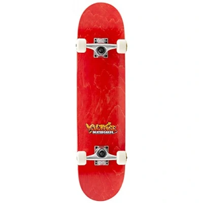 Image of Voltage Graffiti Logo Red Complete Skateboard 7.5 Inches