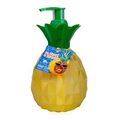 Image of Accentra Liquid Soap Dispenser Hand Pineapple Scent Decoration with Summer Fragrance 350 ml